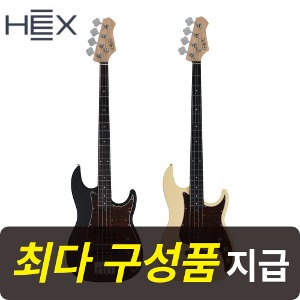 [최다구성품지급] 헥스 RB100 / 입문용 베이스 기타 /프레시전 바디